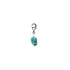 TURQUOISE CLIP ON SILVER